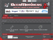 Tablet Screenshot of decomaniacos.es